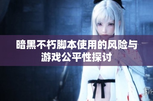 暗黑不朽脚本使用的风险与游戏公平性探讨