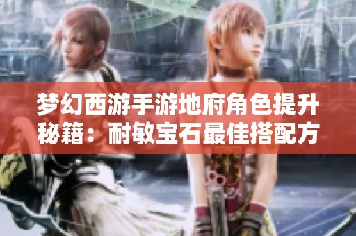 梦幻西游手游地府角色提升秘籍：耐敏宝石最佳搭配方案解析