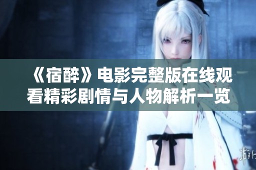 《宿醉》电影完整版在线观看精彩剧情与人物解析一览