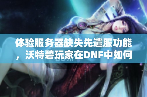 体验服务器缺失先遣服功能，沃特碧玩家在DNF中如何应对这一变化？