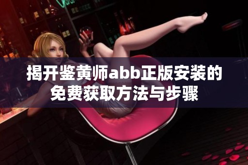 揭开鉴黄师abb正版安装的免费获取方法与步骤