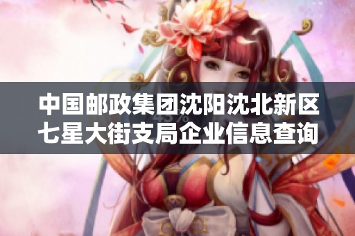 中国邮政集团沈阳沈北新区七星大街支局企业信息查询与分析报告