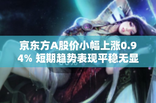 京东方A股价小幅上涨0.94% 短期趋势表现平稳无显著增减仓行为