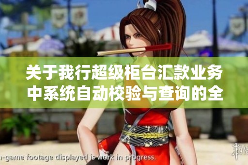 关于我行超级柜台汇款业务中系统自动校验与查询的全面解读与说明