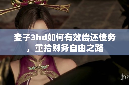 麦子3hd如何有效偿还债务，重拾财务自由之路