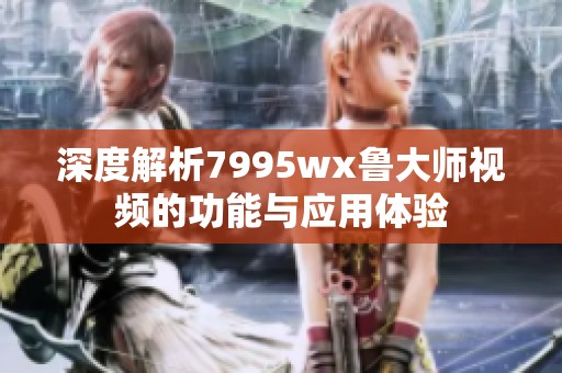 深度解析7995wx鲁大师视频的功能与应用体验