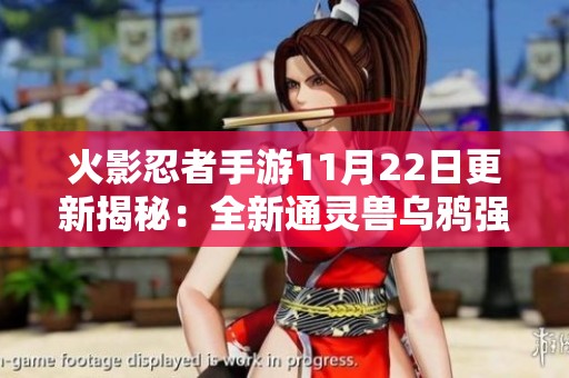 火影忍者手游11月22日更新揭秘：全新通灵兽乌鸦强势加入战斗阵容