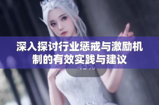 深入探讨行业惩戒与激励机制的有效实践与建议