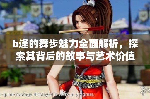 b逄的舞步魅力全面解析，探索其背后的故事与艺术价值