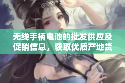 无线手柄电池的批发供应及促销信息，获取优质产地货源的最佳选择指南