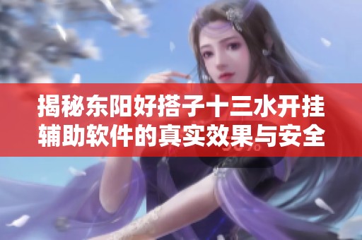 揭秘东阳好搭子十三水开挂辅助软件的真实效果与安全隐患分析