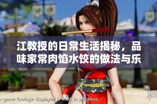 江教授的日常生活揭秘，品味家常肉馅水饺的做法与乐趣