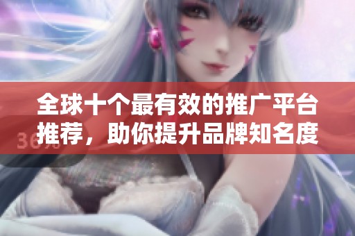 全球十个最有效的推广平台推荐，助你提升品牌知名度
