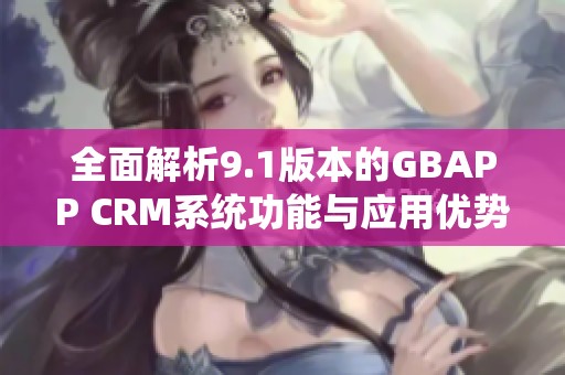 全面解析9.1版本的GBAPP CRM系统功能与应用优势
