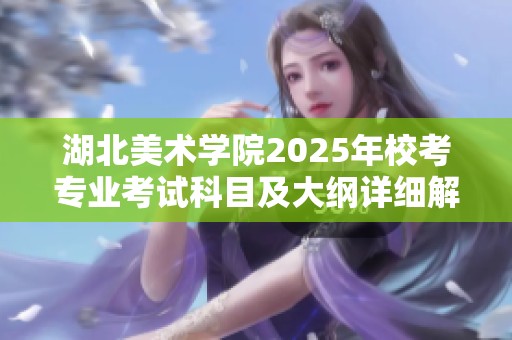 湖北美术学院2025年校考专业考试科目及大纲详细解读与公告