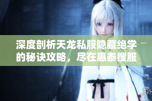 深度剖析天龙私服隐藏绝学的秘诀攻略，尽在惠泰搜服网与程力游戏软件网分享