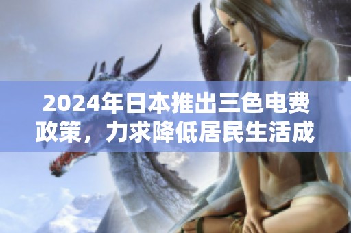 2024年日本推出三色电费政策，力求降低居民生活成本