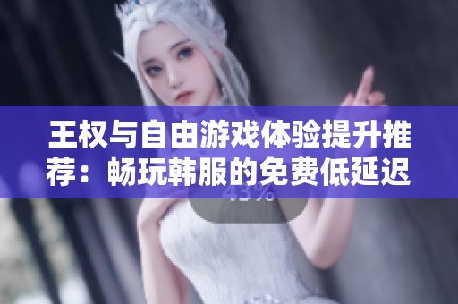王权与自由游戏体验提升推荐：畅玩韩服的免费低延迟加速器选择分享