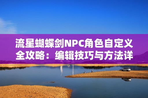 流星蝴蝶剑NPC角色自定义全攻略：编辑技巧与方法详细解析