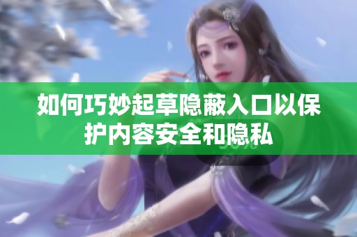 如何巧妙起草隐蔽入口以保护内容安全和隐私