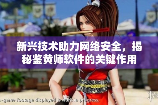 新兴技术助力网络安全，揭秘鉴黄师软件的关键作用