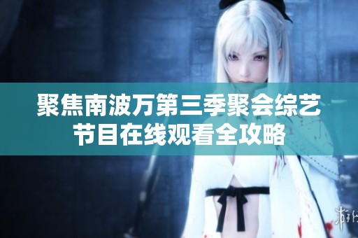 聚焦南波万第三季聚会综艺节目在线观看全攻略