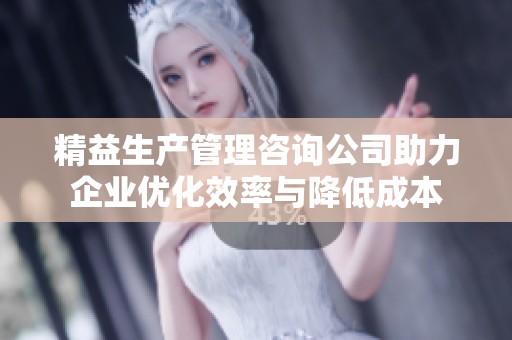 精益生产管理咨询公司助力企业优化效率与降低成本