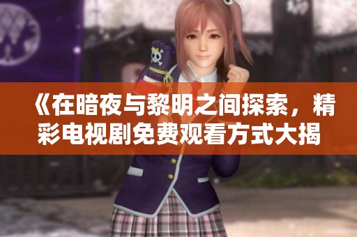《在暗夜与黎明之间探索，精彩电视剧免费观看方式大揭秘》