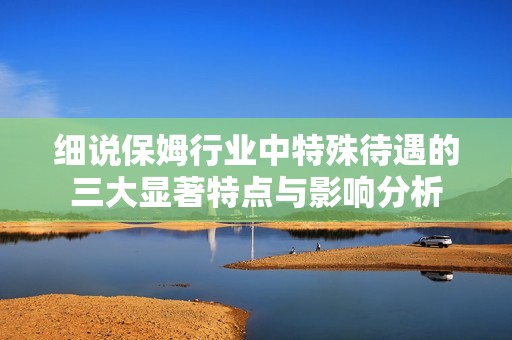 细说保姆行业中特殊待遇的三大显著特点与影响分析