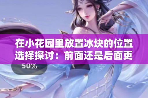在小花园里放置冰块的位置选择探讨：前面还是后面更合适