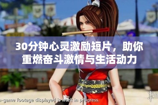 30分钟心灵激励短片，助你重燃奋斗激情与生活动力