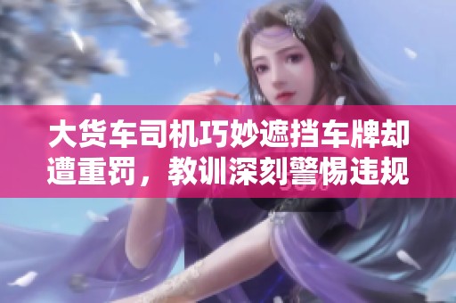 大货车司机巧妙遮挡车牌却遭重罚，教训深刻警惕违规行为