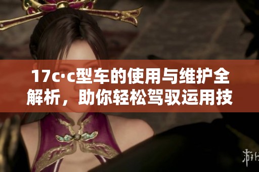 17c·c型车的使用与维护全解析，助你轻松驾驭运用技巧