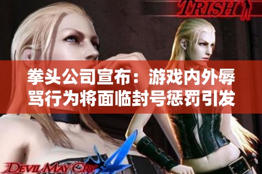 拳头公司宣布：游戏内外辱骂行为将面临封号惩罚引发热议
