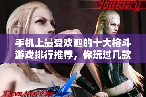 手机上最受欢迎的十大格斗游戏排行推荐，你玩过几款？