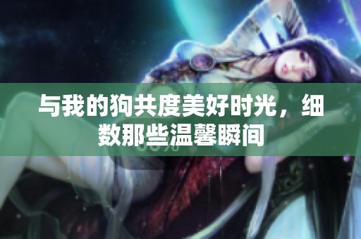 与我的狗共度美好时光，细数那些温馨瞬间