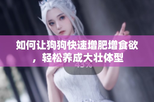 如何让狗狗快速增肥增食欲，轻松养成大壮体型
