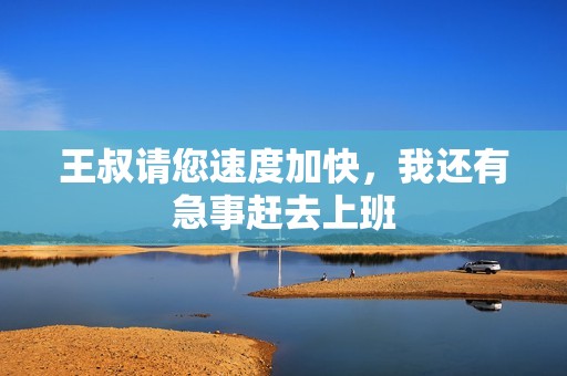 王叔请您速度加快，我还有急事赶去上班