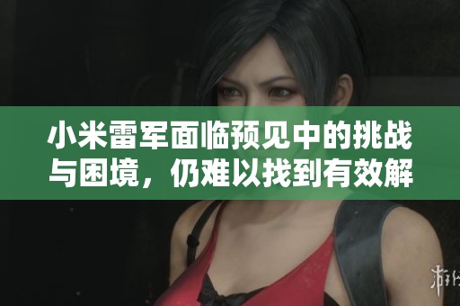 小米雷军面临预见中的挑战与困境，仍难以找到有效解决方案