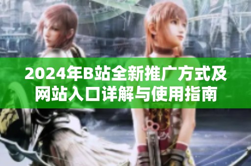 2024年B站全新推广方式及网站入口详解与使用指南
