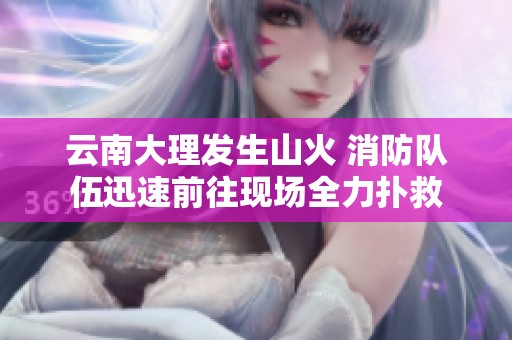 云南大理发生山火 消防队伍迅速前往现场全力扑救