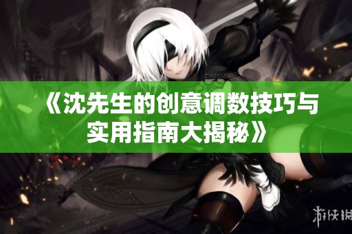 《沈先生的创意调数技巧与实用指南大揭秘》