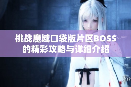 挑战魔域口袋版片区BOSS的精彩攻略与详细介绍