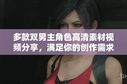 多款双男主角色高清素材视频分享，满足你的创作需求