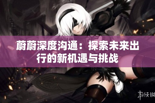 蔚蔚深度沟通：探索未来出行的新机遇与挑战