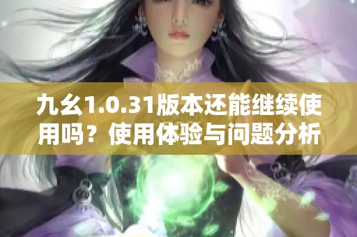 九幺1.0.31版本还能继续使用吗？使用体验与问题分析