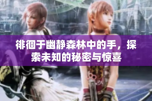 徘徊于幽静森林中的手，探索未知的秘密与惊喜