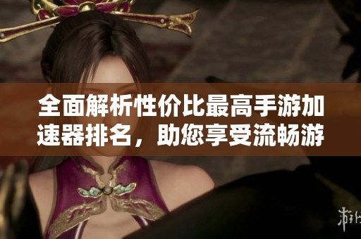 全面解析性价比最高手游加速器排名，助您享受流畅游戏体验