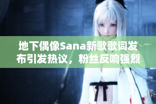 地下偶像Sana新歌歌词发布引发热议，粉丝反响强烈