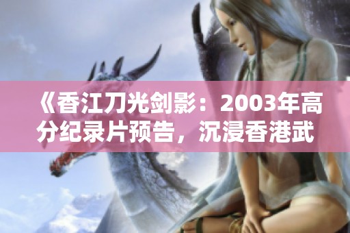 《香江刀光剑影：2003年高分纪录片预告，沉浸香港武侠世界的精彩瞬间》